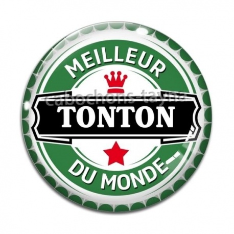 Cabochon Verre - meilleur tonton du monde