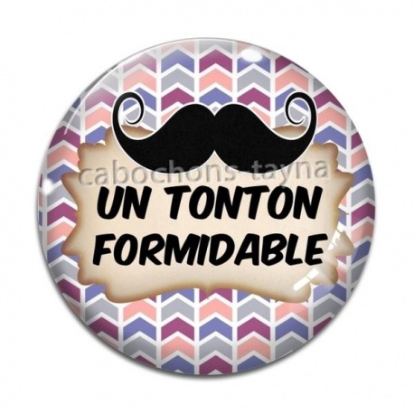 Cabochon Verre - un tonton formidable