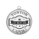 Pendentif Cabochon Argent - tonton le roi de l'apéro