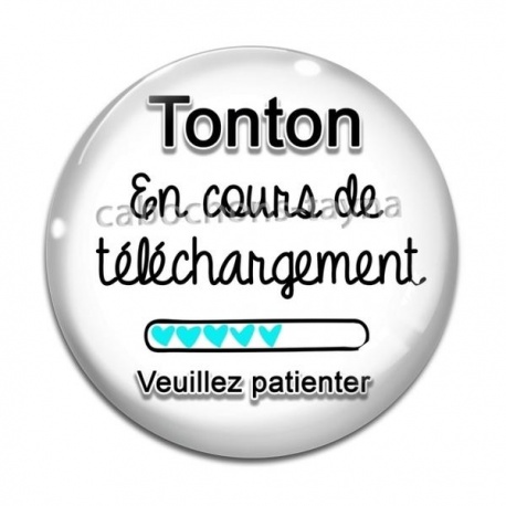Cabochon Verre - tonton en cours de téléchargement