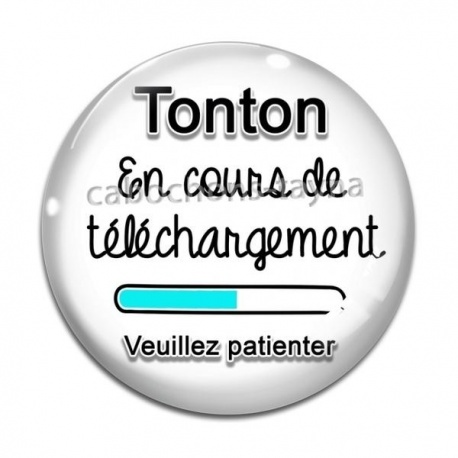 Cabochon Verre - tonton en cours de téléchargement