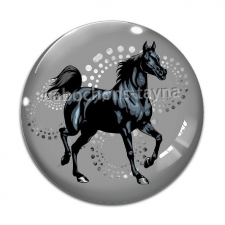 Cabochon Verre - cheval