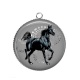 Pendentif Cabochon Argent - cheval