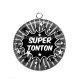 Pendentif Cabochon Argent - super tonton