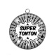 Pendentif Cabochon Argent - super tonton