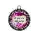 Pendentif Cabochon Argent - je suis une tata au top