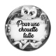 Cabochon Verre - pour une chouette tatie