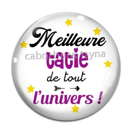 Cabochon Verre - meilleure tatie de tout l'univers