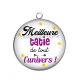 Pendentif Cabochon Argent - meilleure tatie de tout l'univers