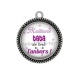 Pendentif Cabochon Argent - meilleure tata de tout l'univers