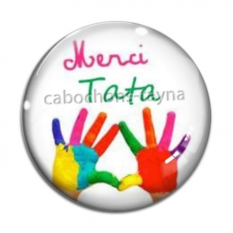 Cabochon Verre - merci tata