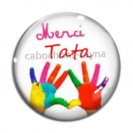 Cabochon Verre - merci tata