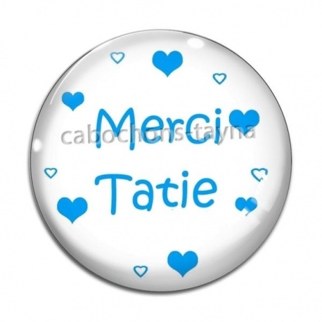Cabochon Verre - merci tatie