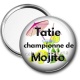 Miroir de poche - tatie championne de mojito