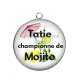Pendentif Cabochon Argent - tatie championne de mojito