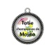 Pendentif Cabochon Argent - tatie championne de mojito