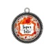 Pendentif Cabochon Argent - super tatie