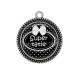 Pendentif Cabochon Argent - super tatie