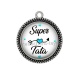 Pendentif Cabochon Argent - super tata