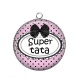 Pendentif Cabochon Argent - super tata