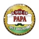 Cabochon Verre - je suis un papa qui déchire