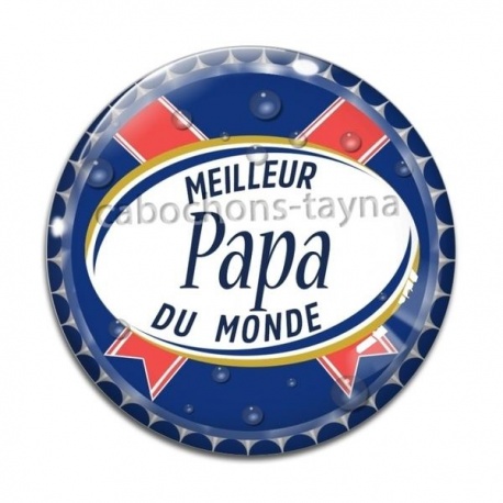 Cabochon Verre - meilleur papa du monde