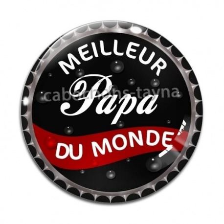Cabochon Verre -  meilleur papa du monde