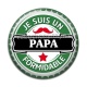 Cabochon Résine - je suis un papa qui dechire