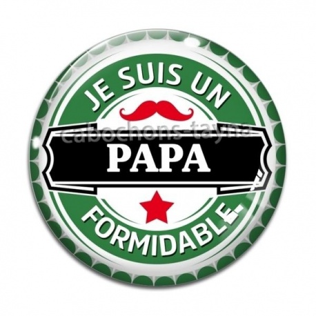 Cabochon Verre - je suis un papa qui dechire