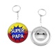 Porte clés décapsuleur - super papa