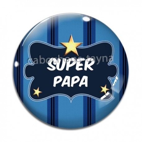 Cabochon Verre - super papa