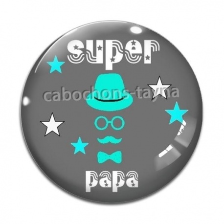 Cabochon Verre - super papa