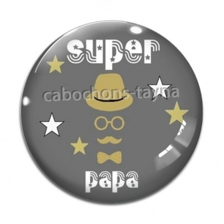 Cabochon Verre - super papa