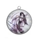 Pendentif Cabochon Argent - cheval