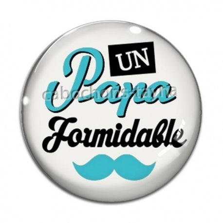 Cabochon Verre - papa formidable