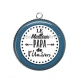 Pendentif Cabochon Argent - le meilleur papa