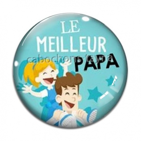Cabochon Verre - le meilleur papa