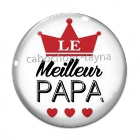 Cabochon Verre - le meilleur papa