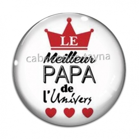 Cabochon Verre - le meilleur papa