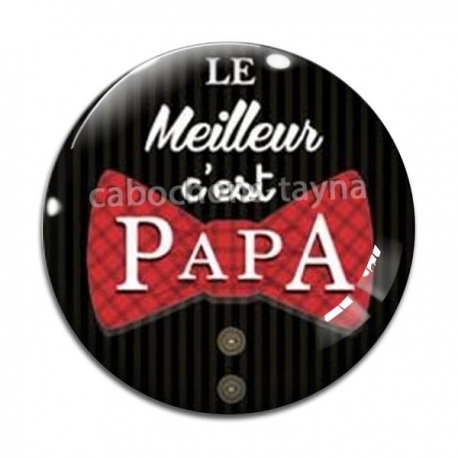 Cabochon Verre - le meilleur papa
