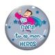 Cabochon Verre - papa tu mon heros