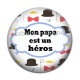 Cabochon Résine - papa héros