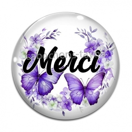 Cabochon Verre - merci