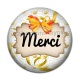 Cabochon Résine - merci