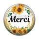Cabochon Résine - merci