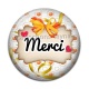Cabochon Résine - merci
