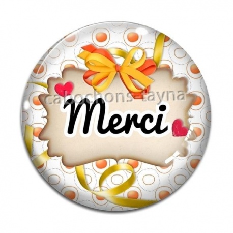 Cabochon Verre - merci