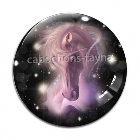 Cabochon Verre - cheval