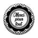 Cabochon Résine - merci pour tout