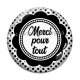 Cabochon Verre - merci pour tout